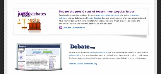 The Debate.org About page now
