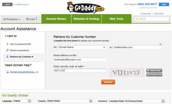 Go Daddy Account Assistance Go Daddy Account Assistance